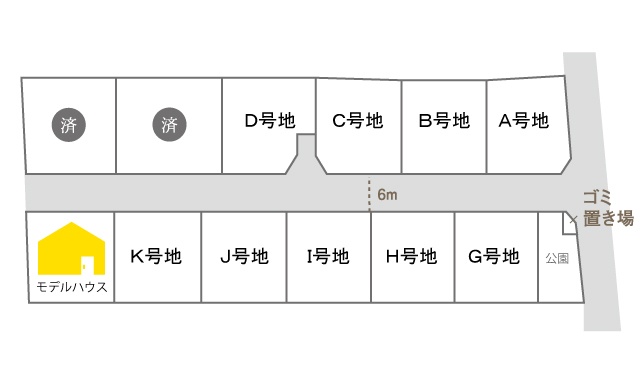 NEW!スカイタウン加茂町Ⅶの区画図