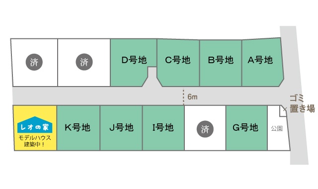 NEW!スカイタウン加茂町Ⅶの区画図